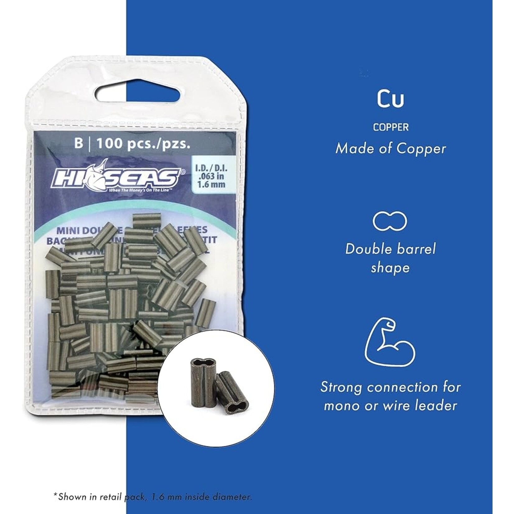 hi seas Hi Seas Mini Double Barrel Copper Sleeves