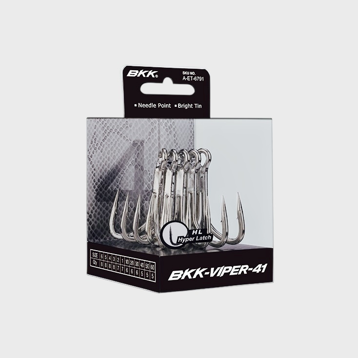 BKK Viper 41 Treble Hook - Tyalure Tackle