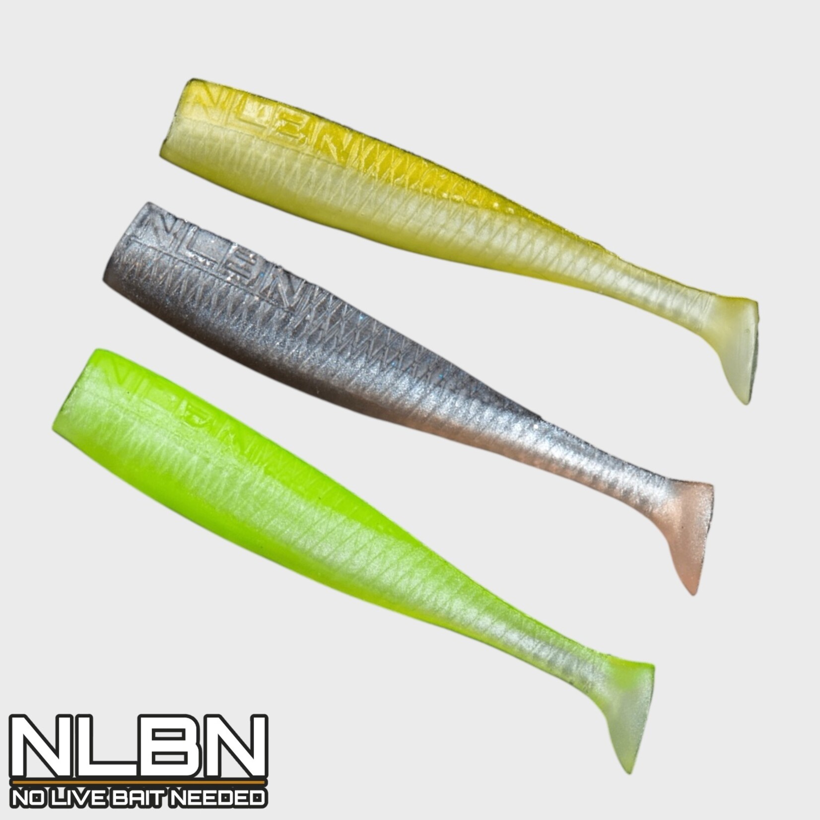 No Live Bait Needed NLBN 3.75" Paddle Tail