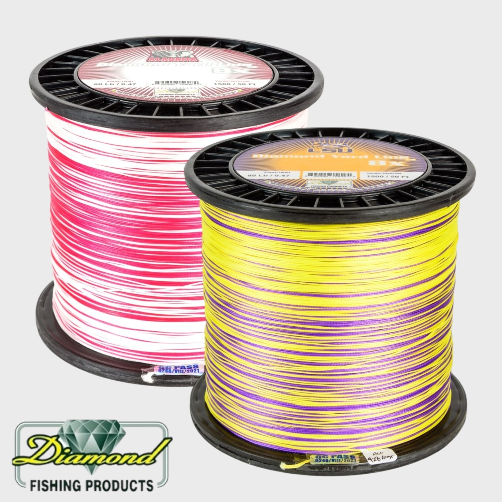 Diamond Diamond Yard Line Collegiate 8X Braid 1500yds