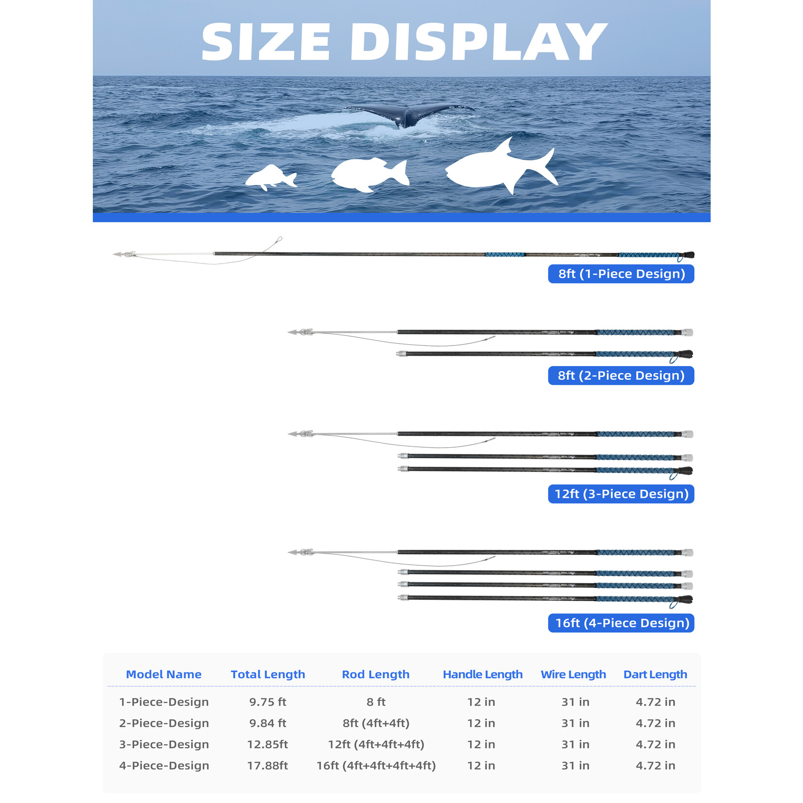 Bluewing Bluewing Carbon Fiber Harpoon