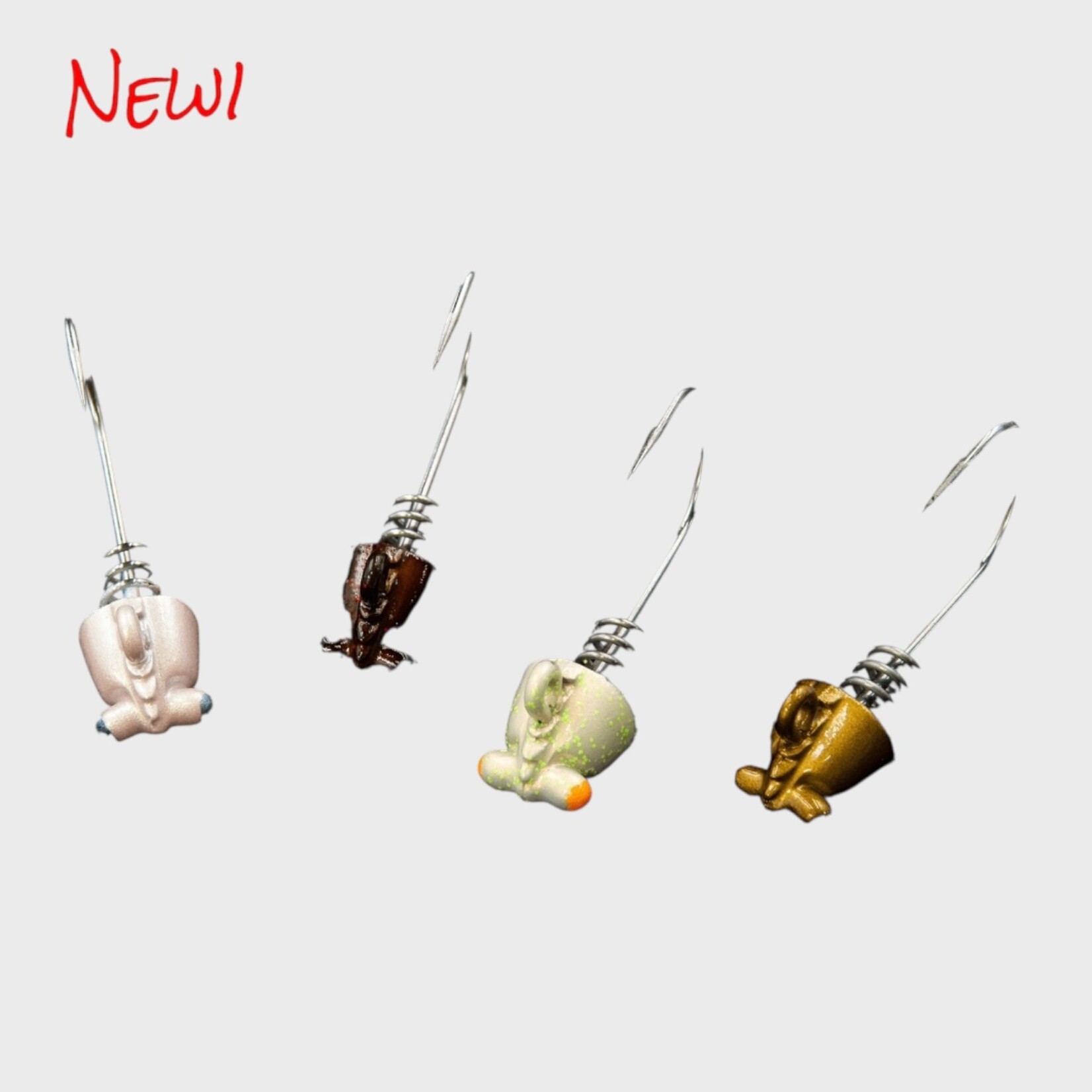 No Live Bait Needed NLBN 4" Shrimp Jig Heads