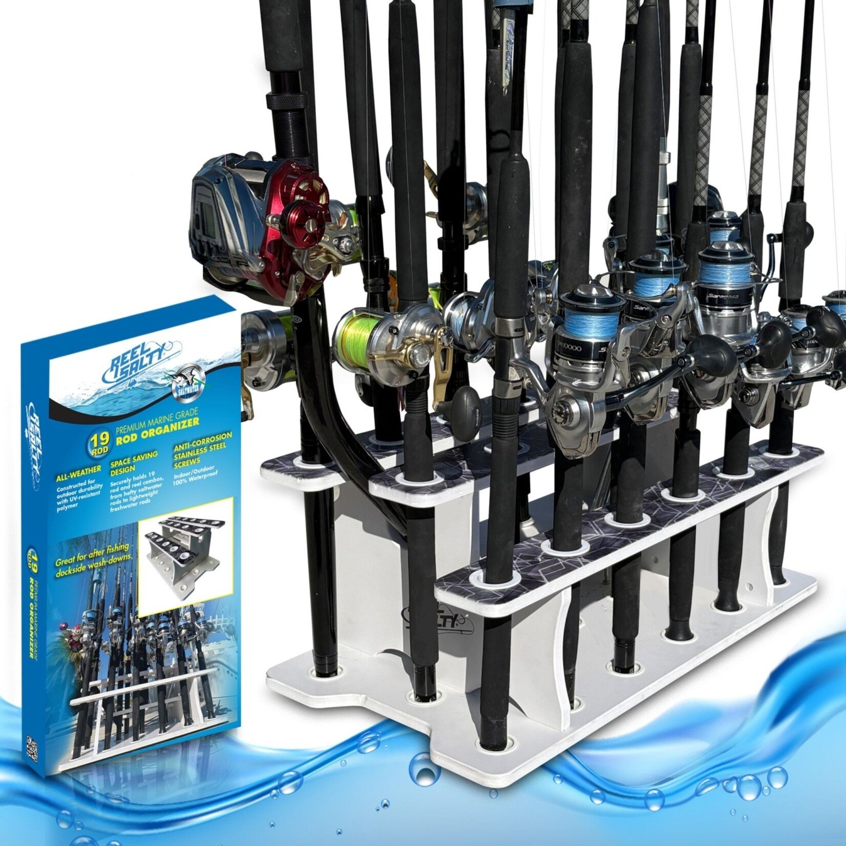 Rush Creek Creations Reel Salty Rod Racks