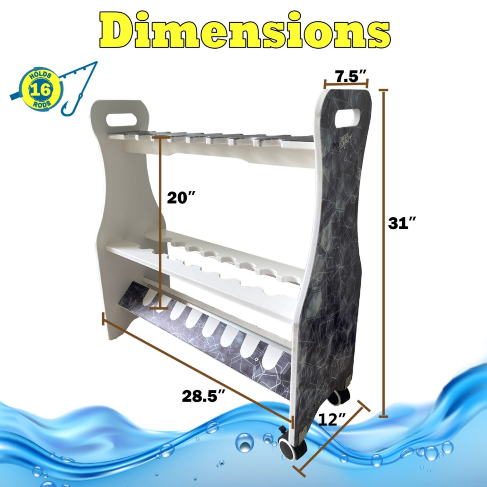 Rush Creek Creations Reel Salty Rod Racks