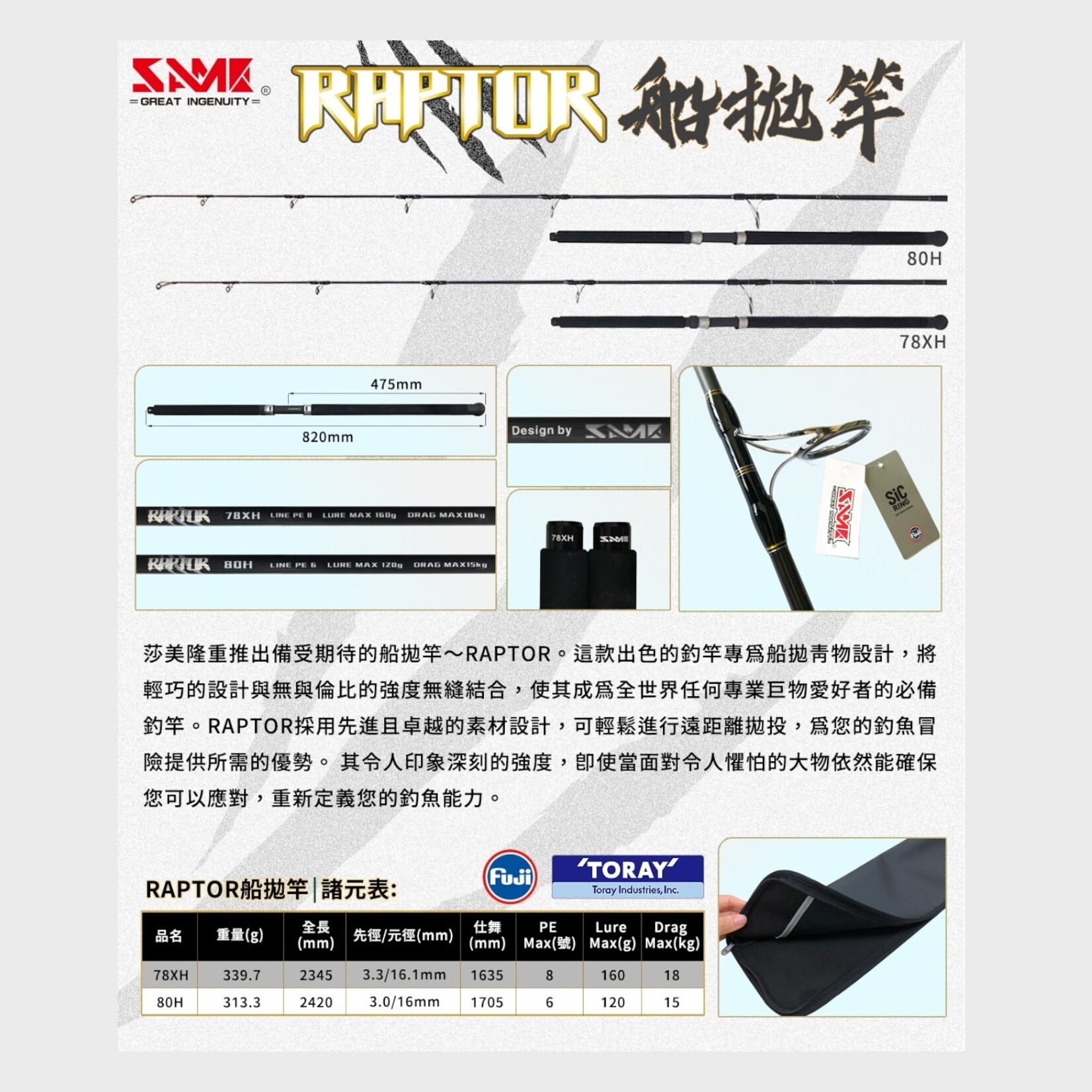 Infamous Tackle Infamous Tackle Raptor Popping Rod