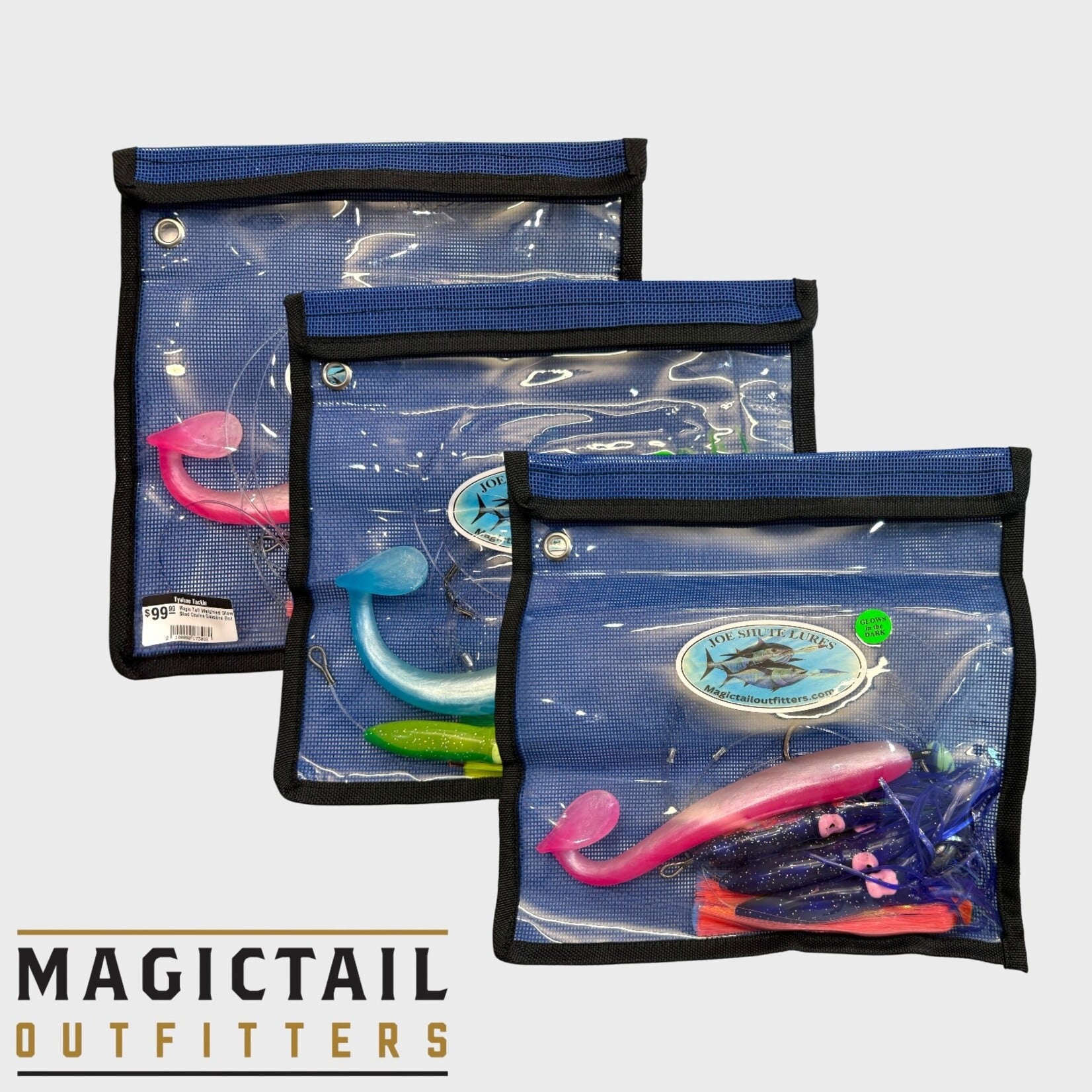 Magic Tail Magic Tail Weighted Glow Shad Chains