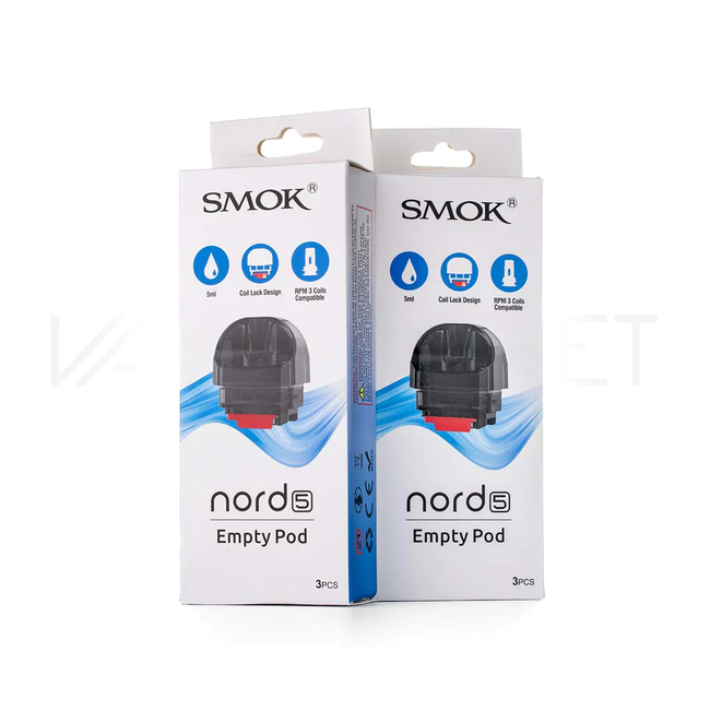 SMOK NORD 5 EMPTY REPLACEMENT POD (3 PACK) [CRC]