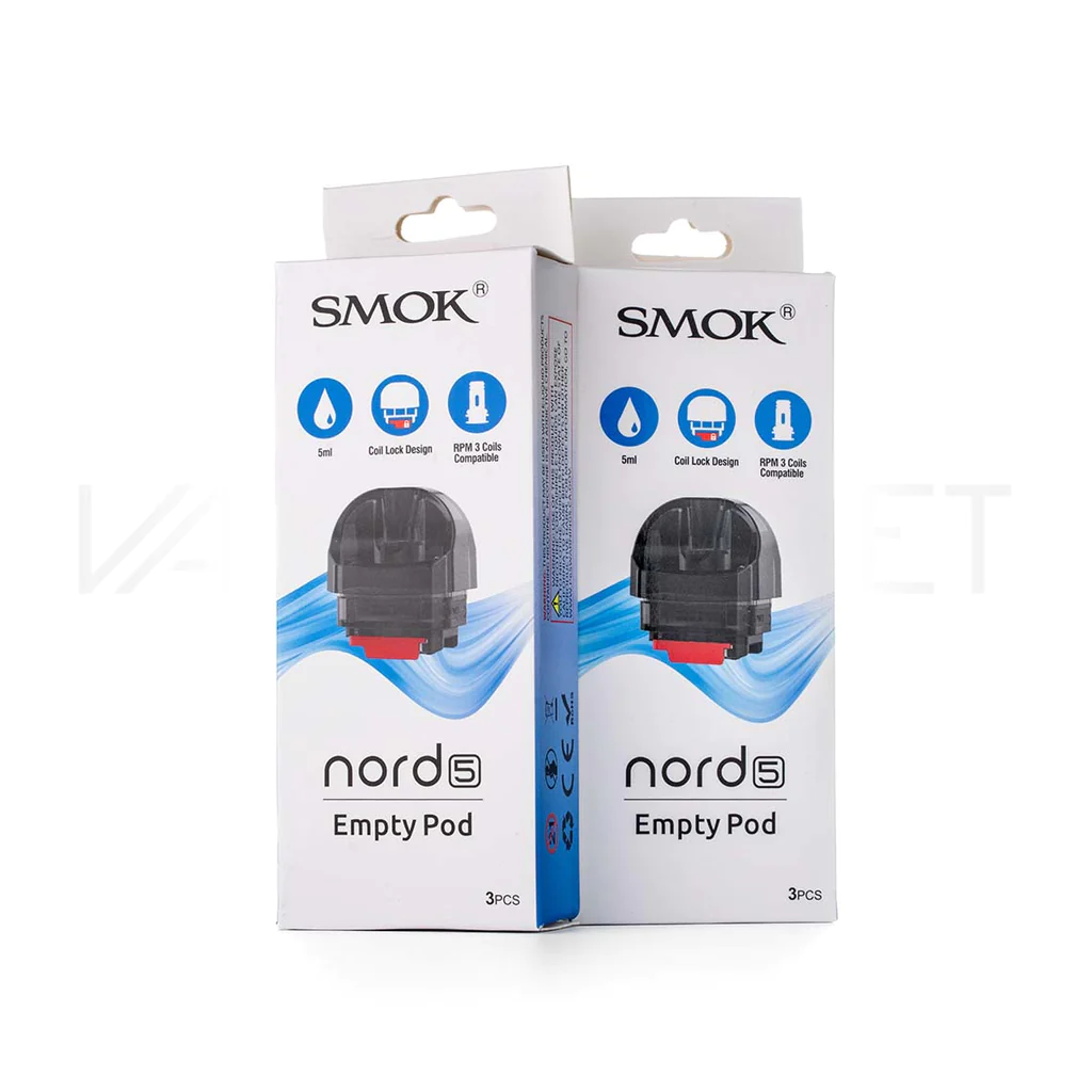 SMOK SMOK NORD 5 EMPTY REPLACEMENT POD (3 PACK) [CRC]
