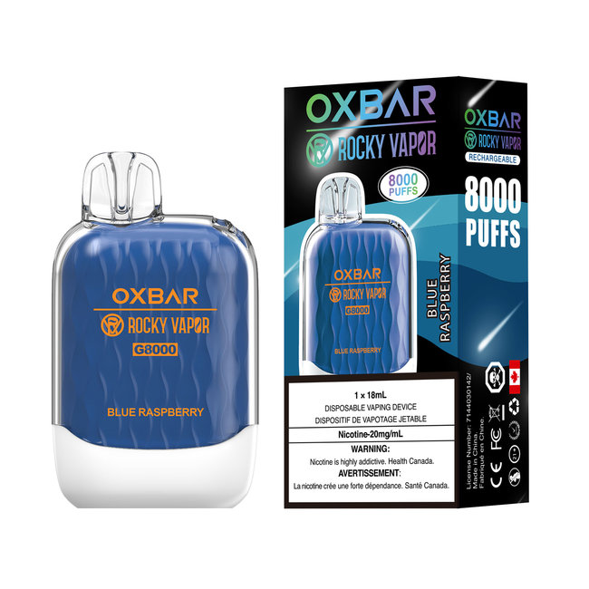 OXBAR ROCKY VAPOR G8000 (Excise Tax Included)