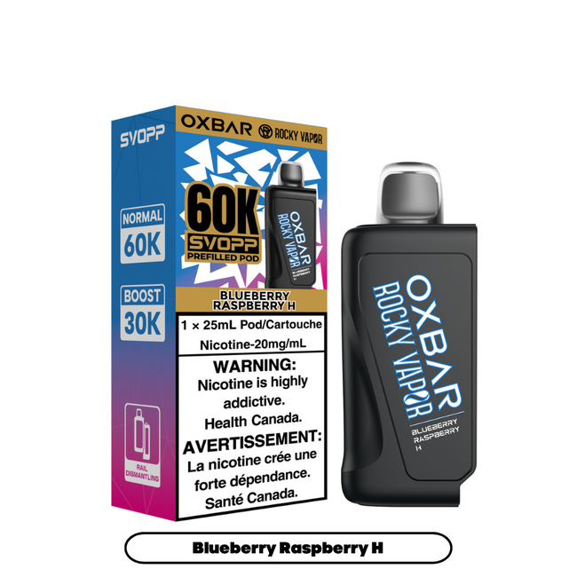 Svopp Rocky Vapor Oxbar 60K (Excise AB Tax Included)