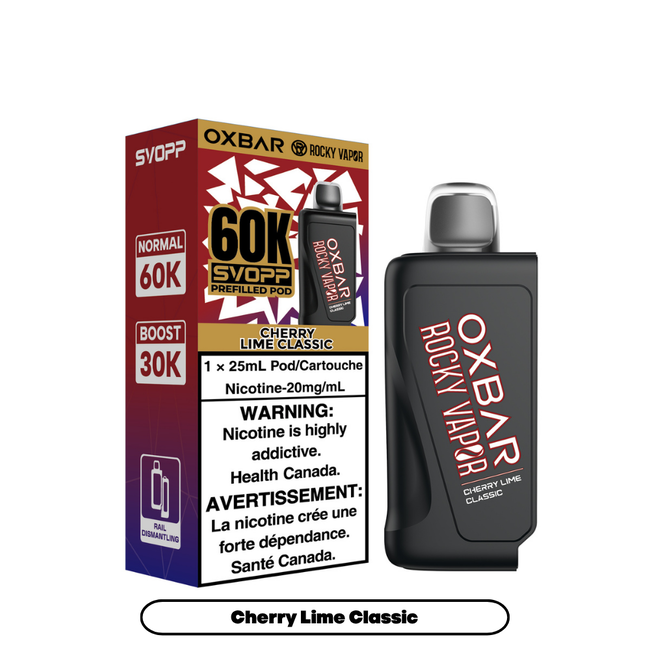 Svopp Rocky Vapor Oxbar 60K (Excise AB Tax Included)