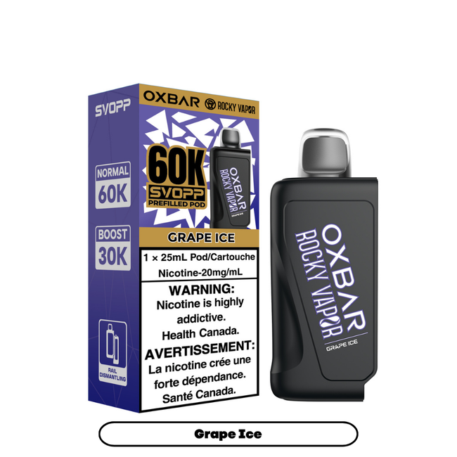 Svopp Rocky Vapor Oxbar 60K (Excise AB Tax Included)
