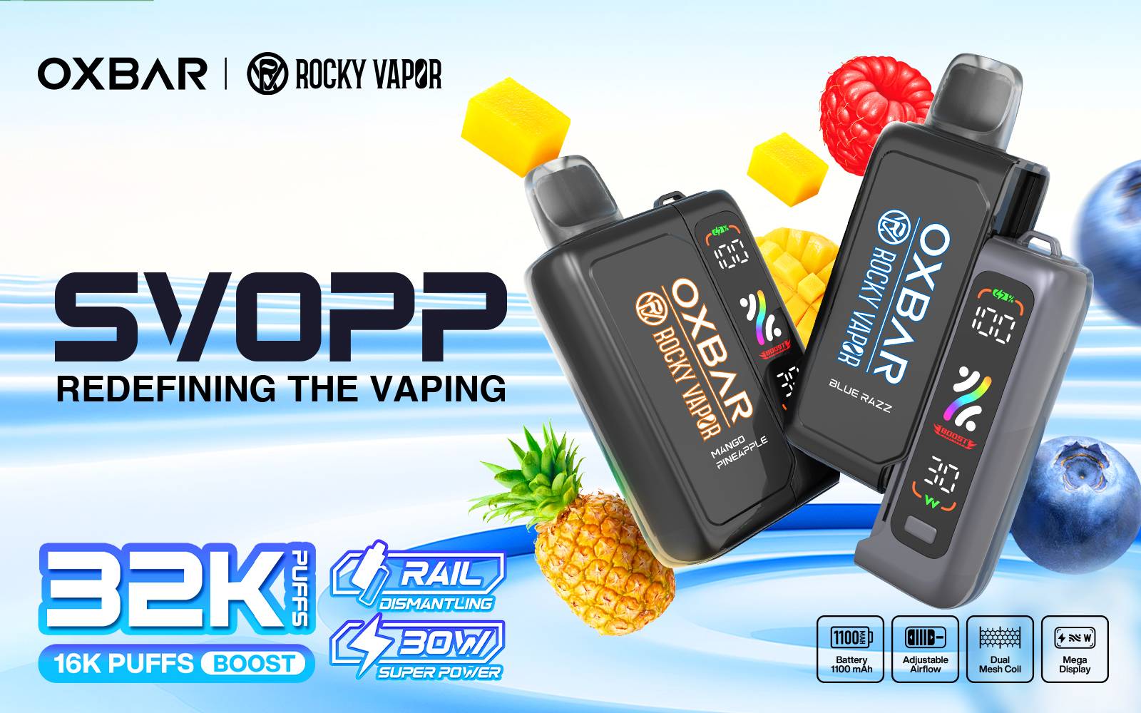 OXBAR ROCKY VAPOR SVOPP 32K
