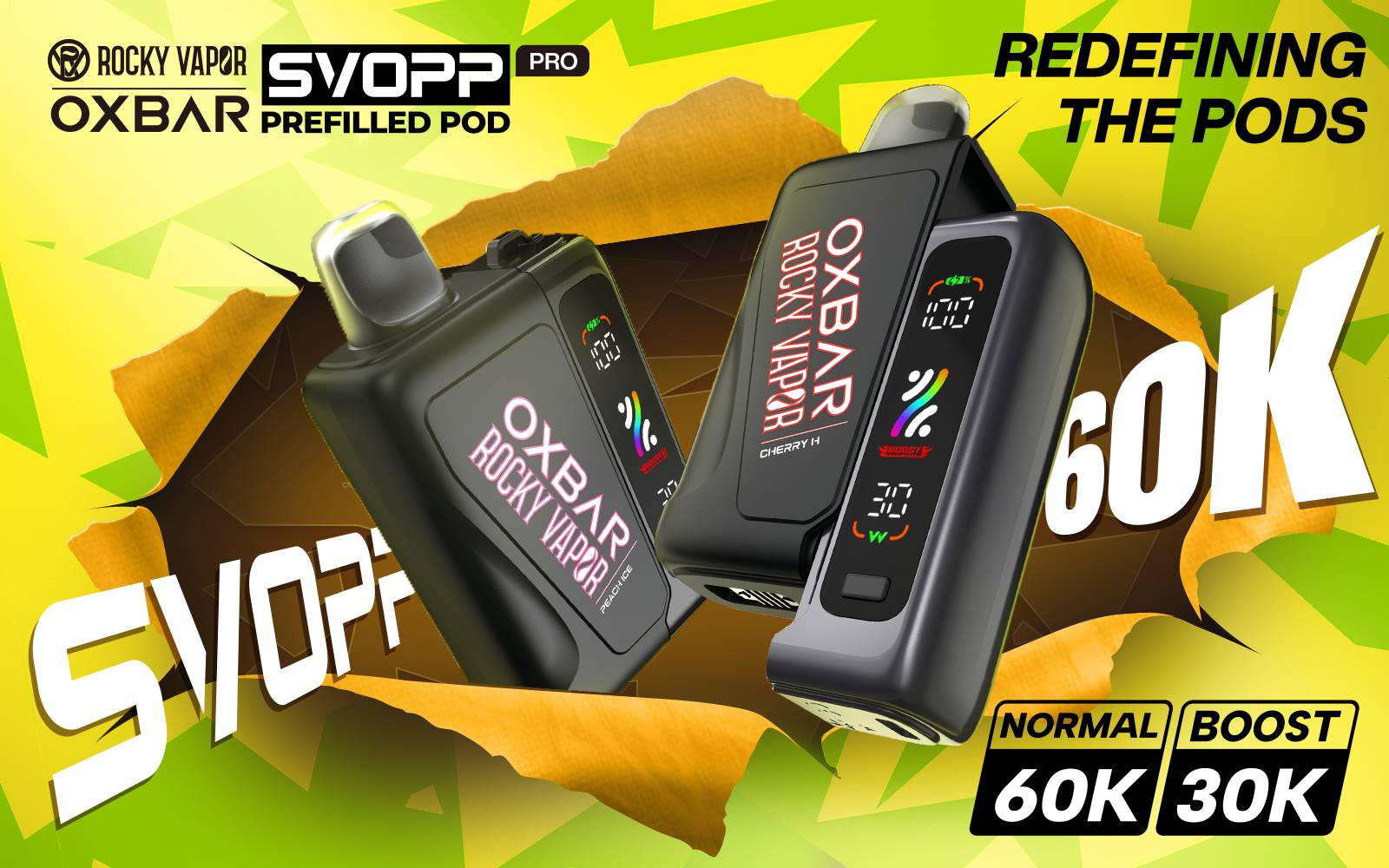 OXBAR ROCKY VAPOR SVOPP 60K