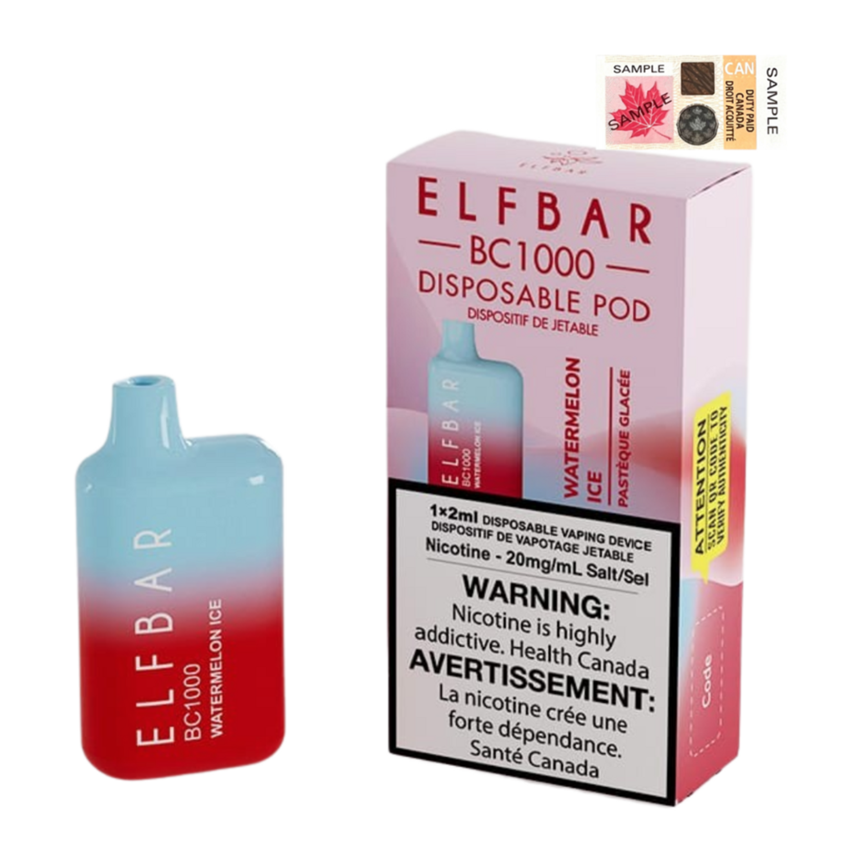 Elfbar Elfbar BC1000 - Watermelon Ice