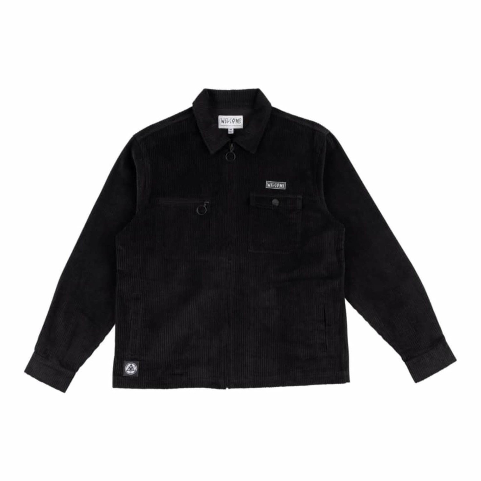 Welcome Welcome Hydra Corduroy Zip Black Jacket