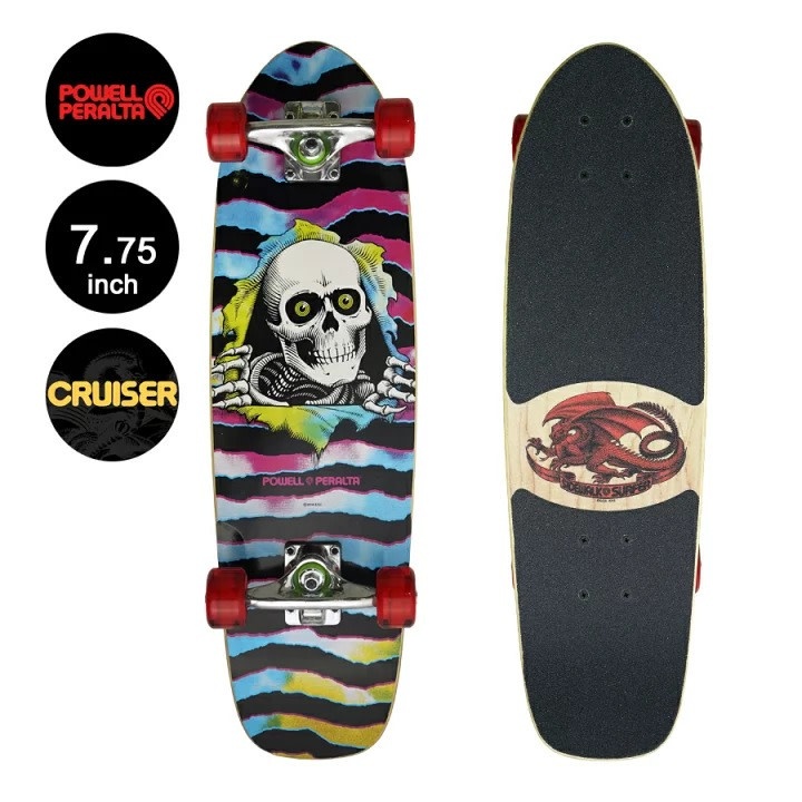 Powell Peralta - Tie Dye Ripper Sidewalk Surfer Cruiser Complete