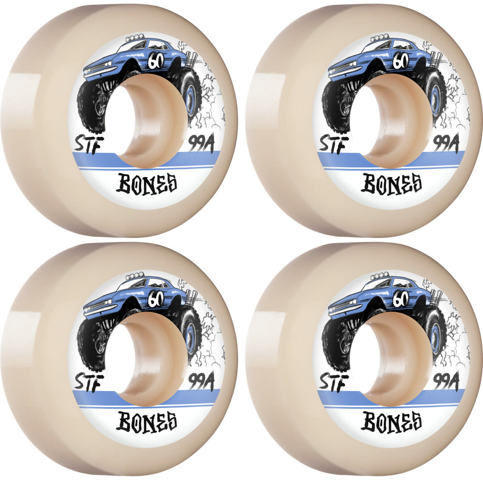 Bones Bones STF Wheels - Big Rigs V5 Sidecut 99a 60mm