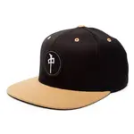 Red Dragon Skateboards RDS Snapback Chung Patch Black/Khaki Hat