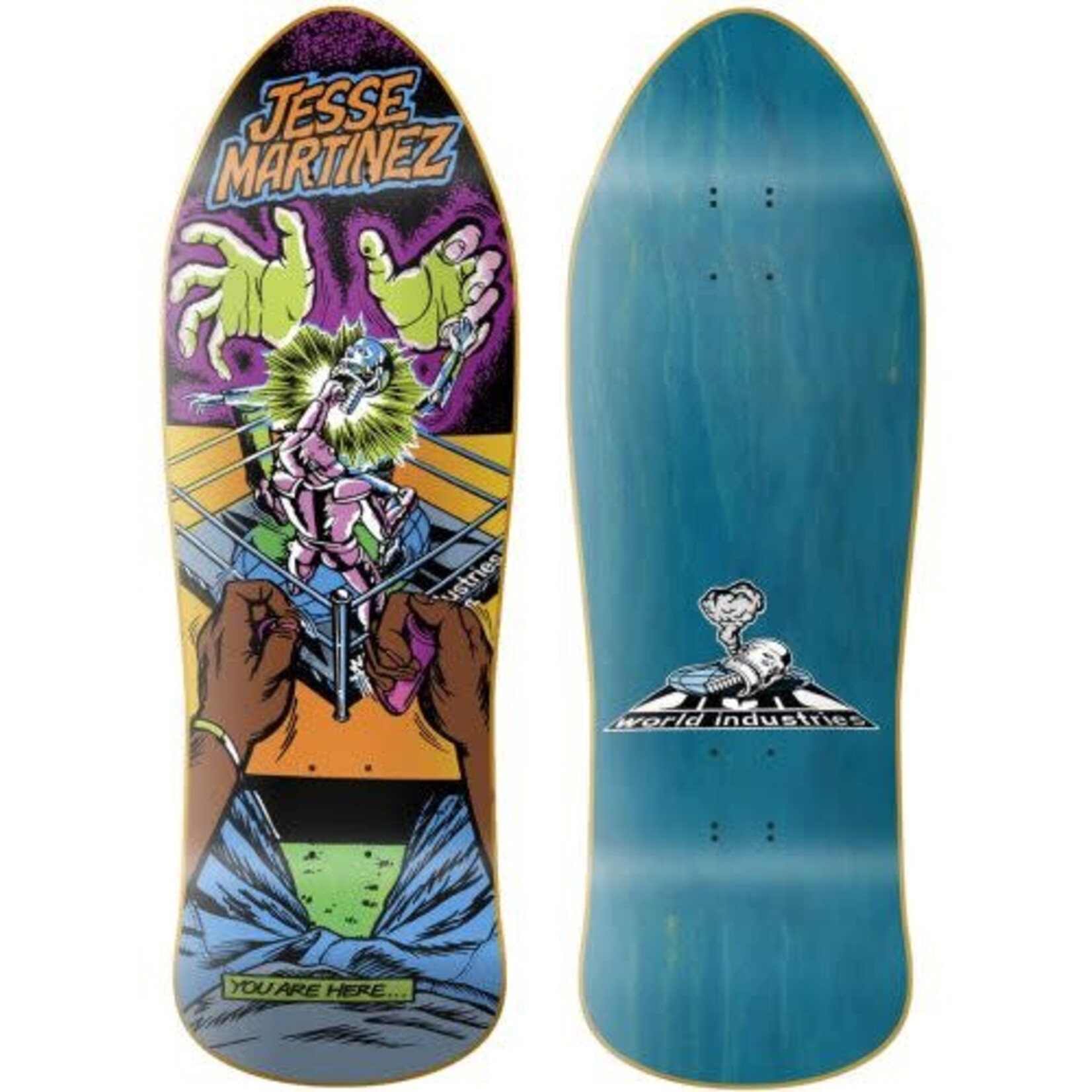 World Industries Jesse Martinez Rock'em Sock'em Deck 10.126"