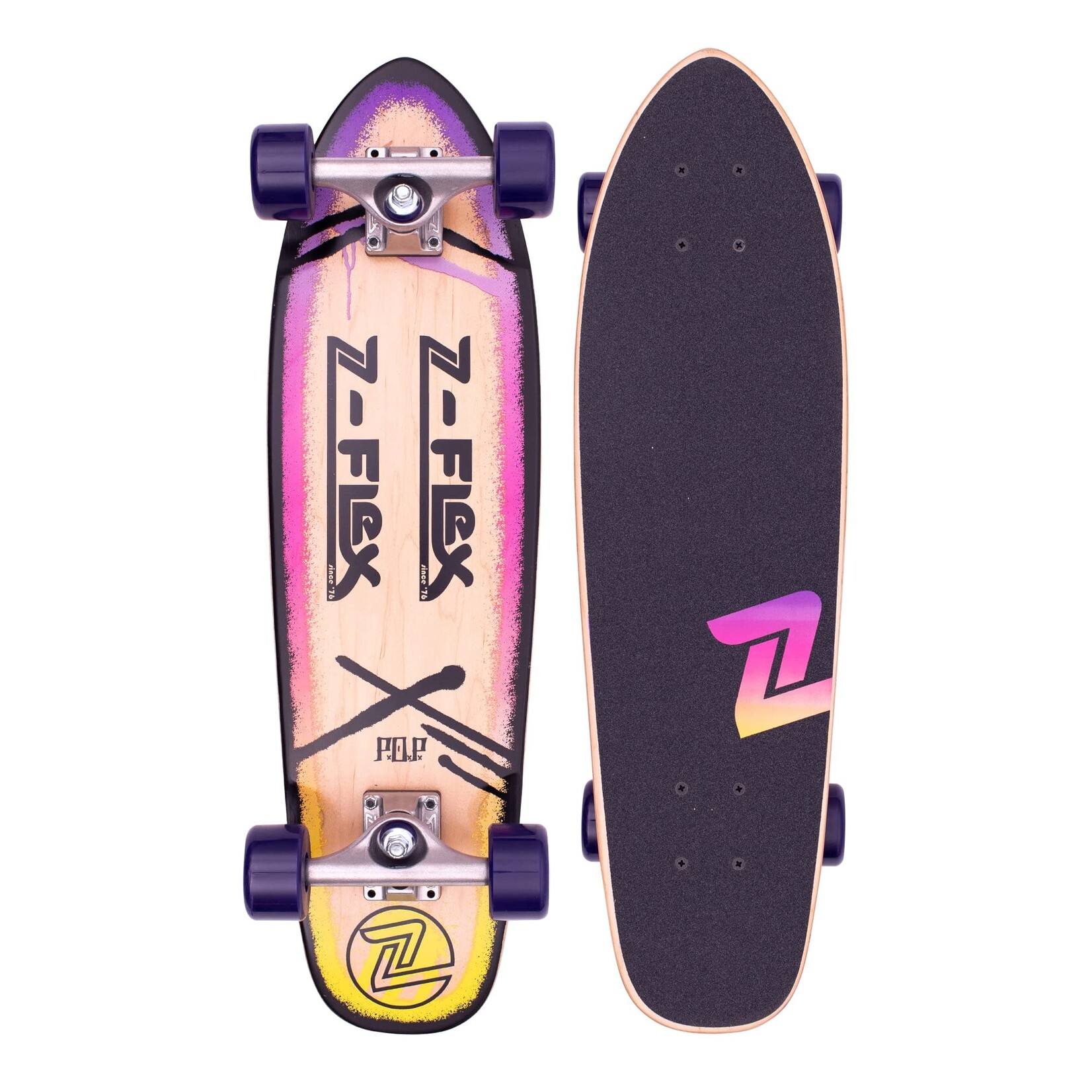 Z-Flex P.O.P Purple Fade Complete Cruiser