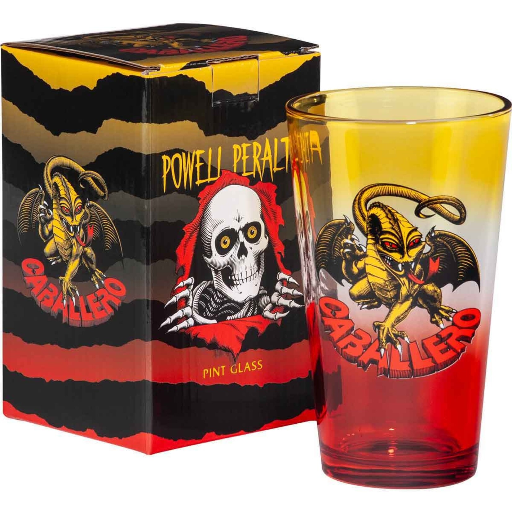 Powell Peralta Powell Peralta - Cab Dragon Pint Glass Rasta