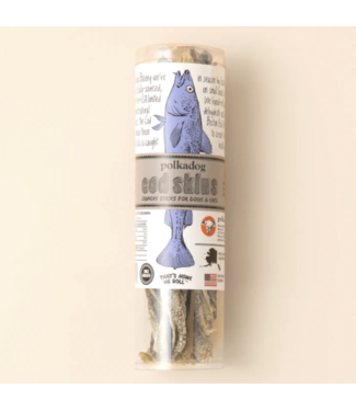Polka Dog Bakery Polkadog Cod Skins, 2.5oz tube