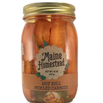 Maine Homestead Pickles Hot Dill Carrots 16oz