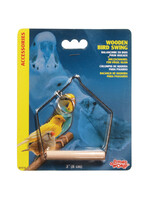 LIVING WORLD LW BALANCOIRE POUR OISEAU EN BOIS 3 X 4 PO