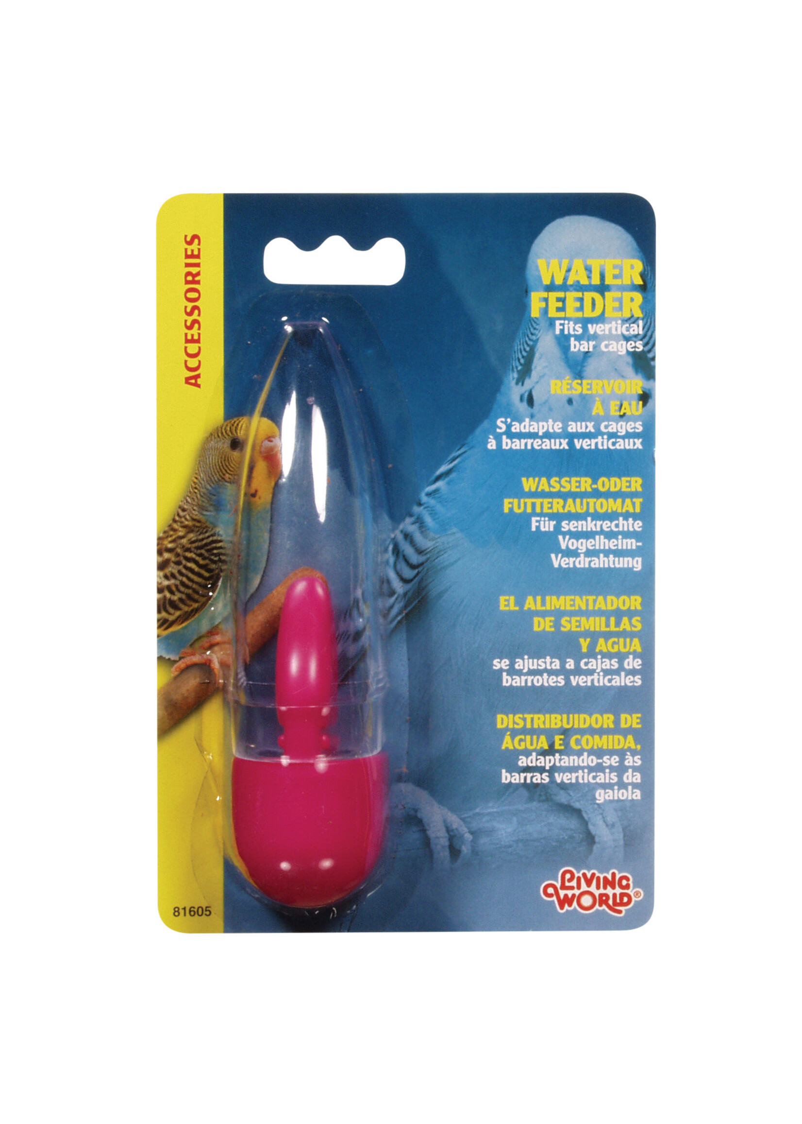 LIVING WORLD LW RESERVOIR A EAU BARREAUX VERTICAL POUR OISEAU