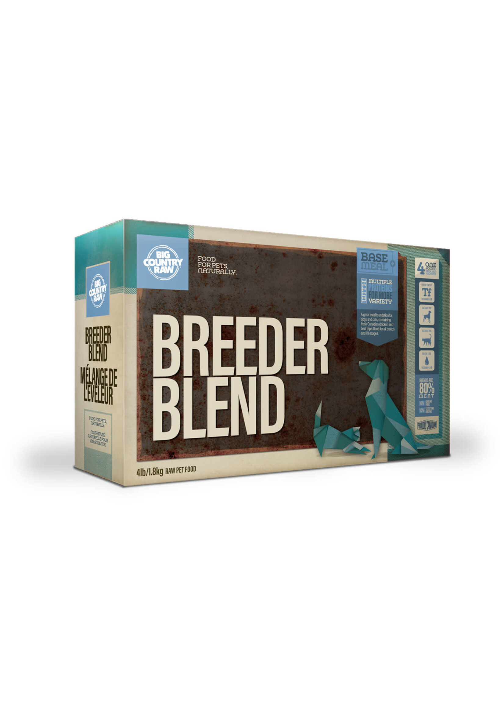 BIG COUNTRY RAW BCR MELANGE DE L ELEVEUR 4 X 1LB