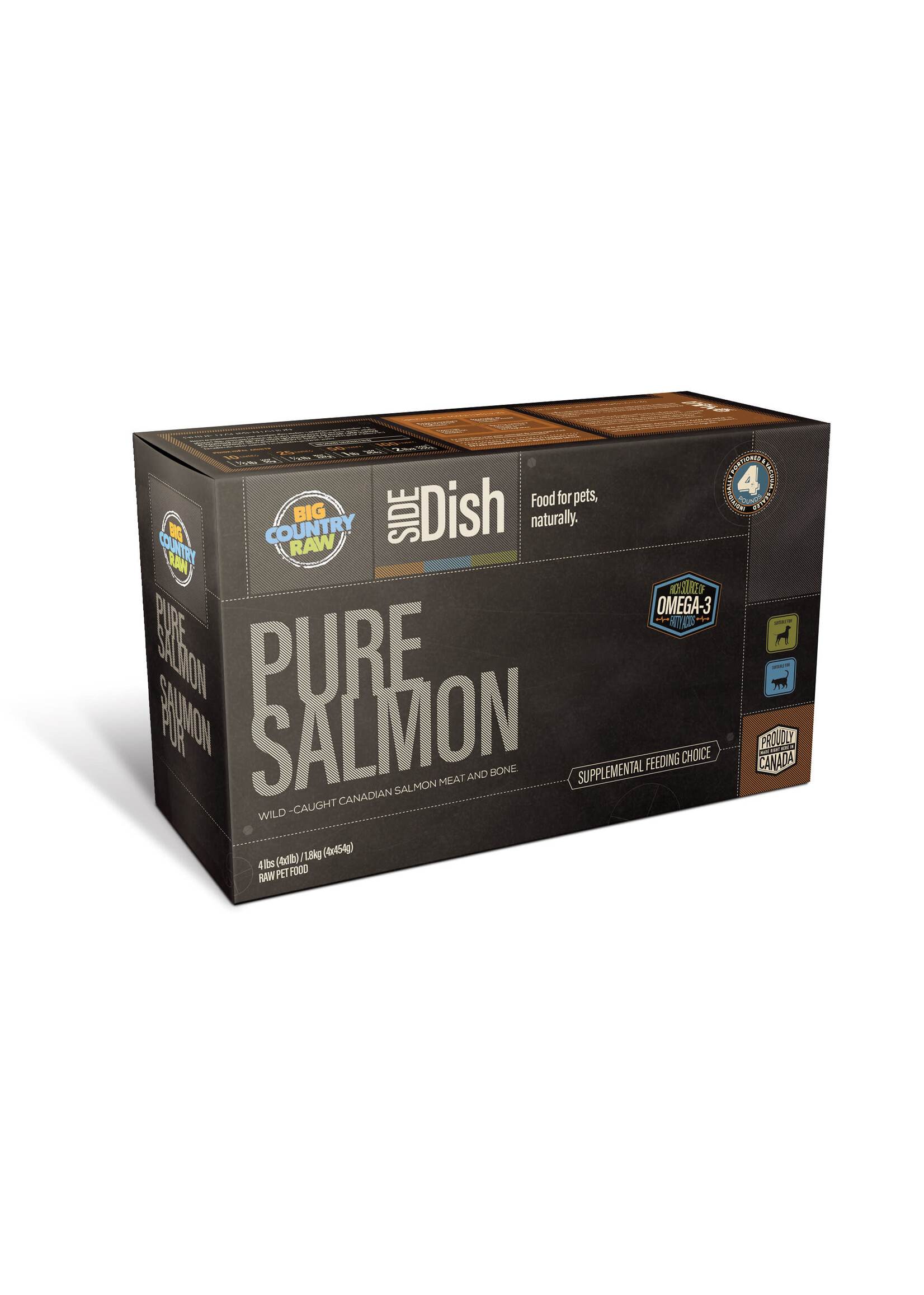 BIG COUNTRY RAW BCR PUR SAUMON 4 X 1LB *DISC*