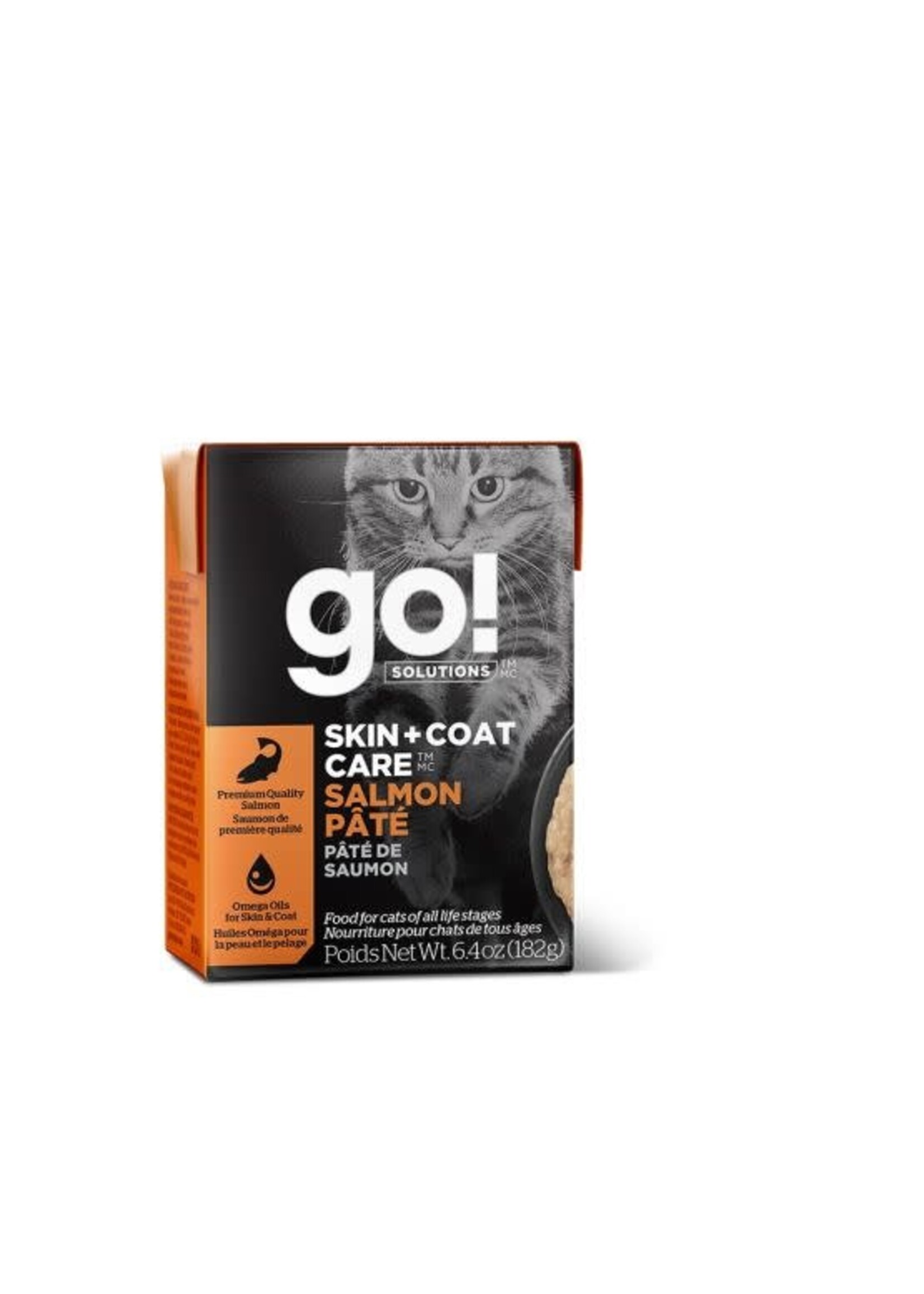 GO! SOLUTIONS GO TETRA PAK CHAT PEAU ET PELAGE PATE AU SAUMON 6.4 OZ