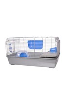 IRIS CAGE A LAPIN GRISE 39'' X 27'' X 21''
