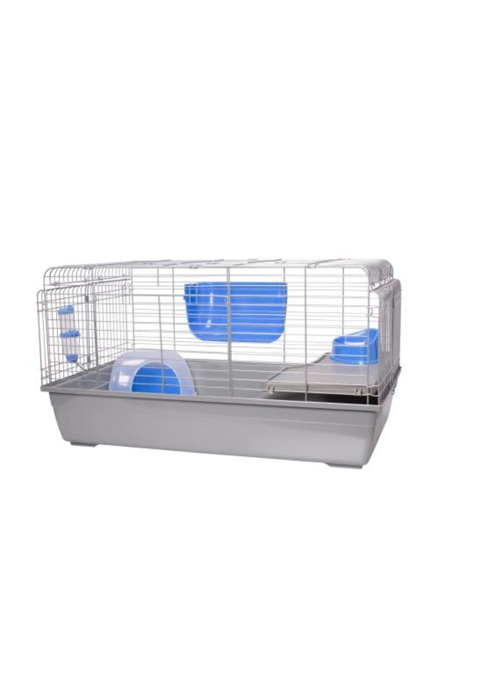 IRIS CAGE A LAPIN GRISE 39'' X 27'' X 21''