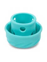 MESSY MUTTS JOUET CHAMPIGNON CAOUTCHOUC BLEU 4''
