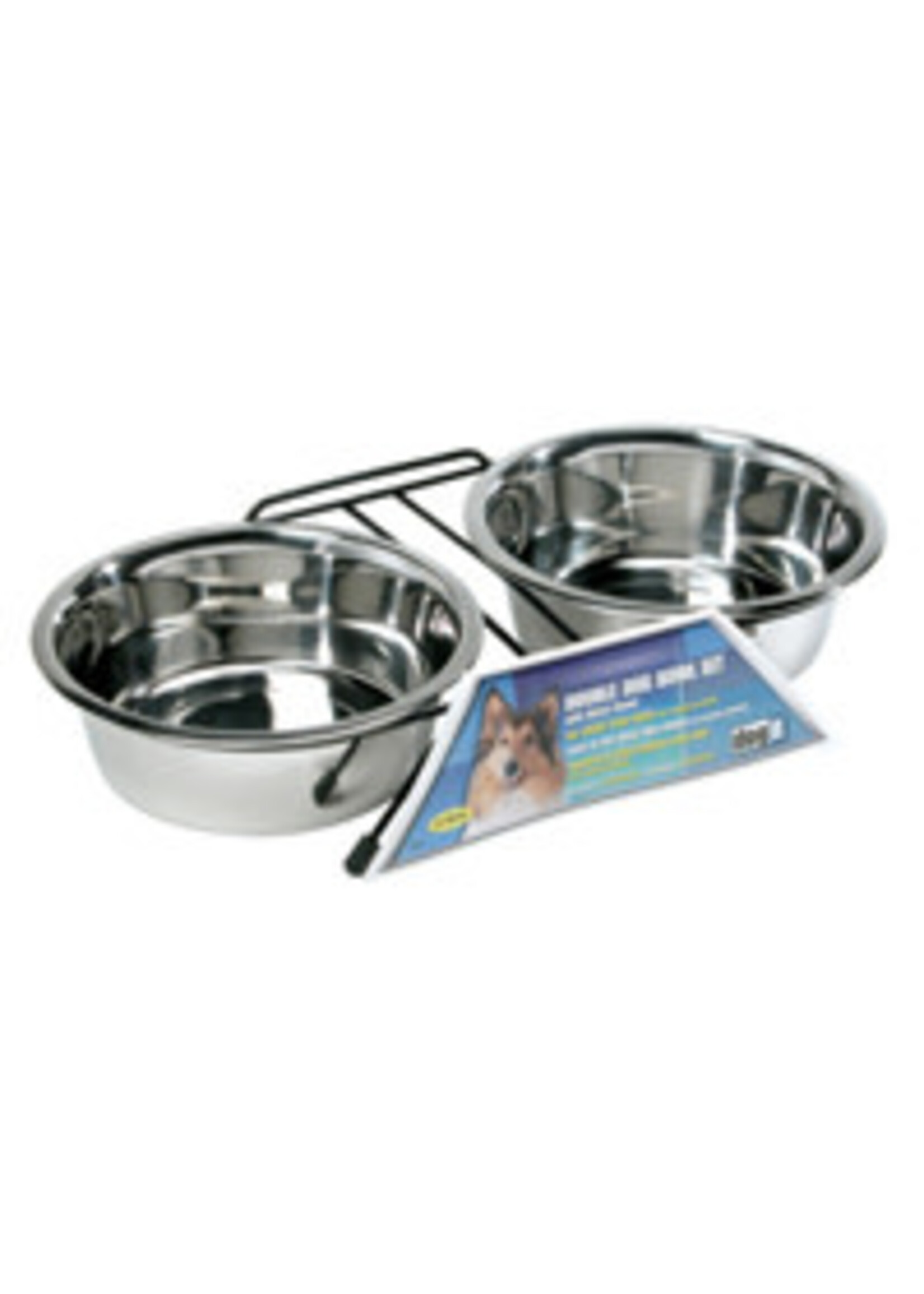 DOGIT DOGIT ENSEMBLE DE 2 BOLS ACIER INOXYDABLE GRAND 1.5L