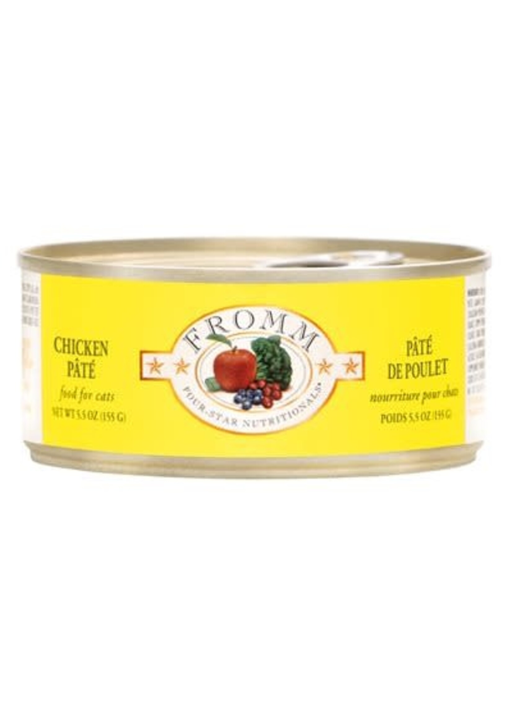 FROMM FROMM CHAT NOURRITURE HUMIDE FOUR STAR AU POULET 5.5 OZ