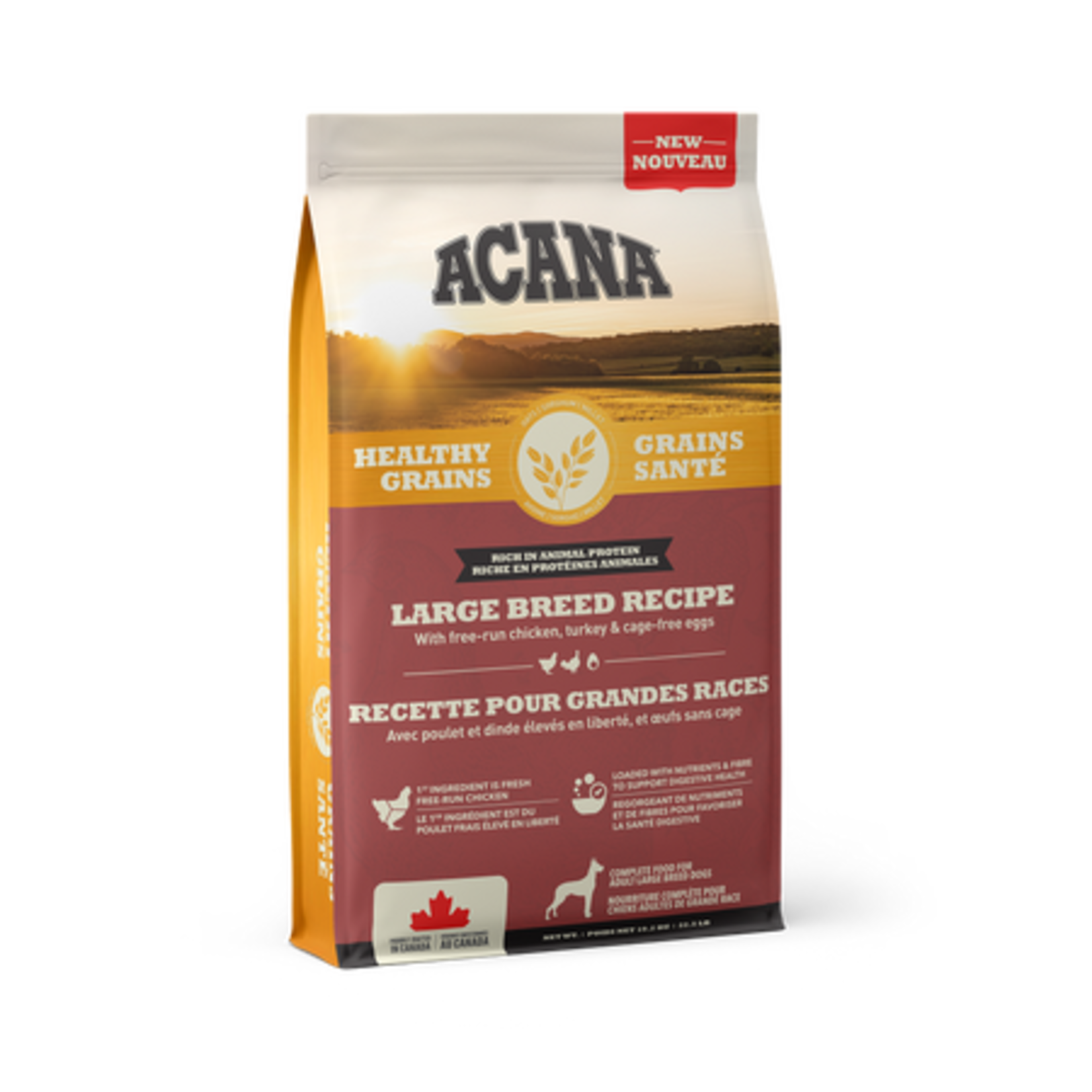 ACANA ACANA CHIEN GRANDE RACE GRAINS SANTE 10.2KG