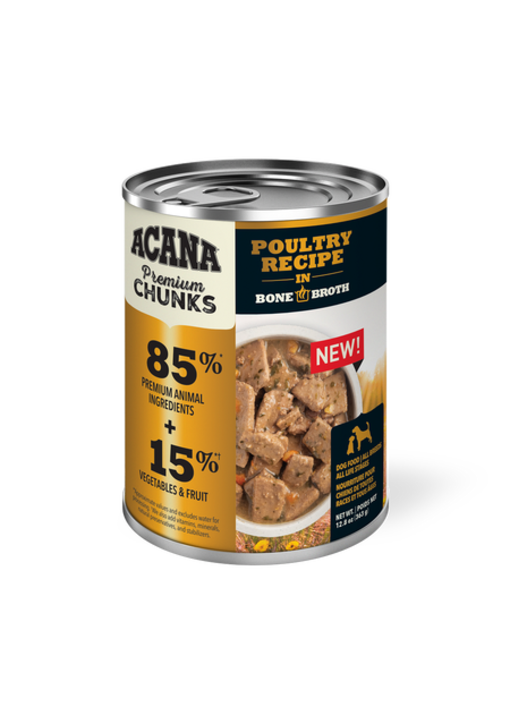 ACANA ACANA NOURRITURE HUMIDE CHIEN RAGOUT POULET/BOUILLON D OS 12.8 OZ