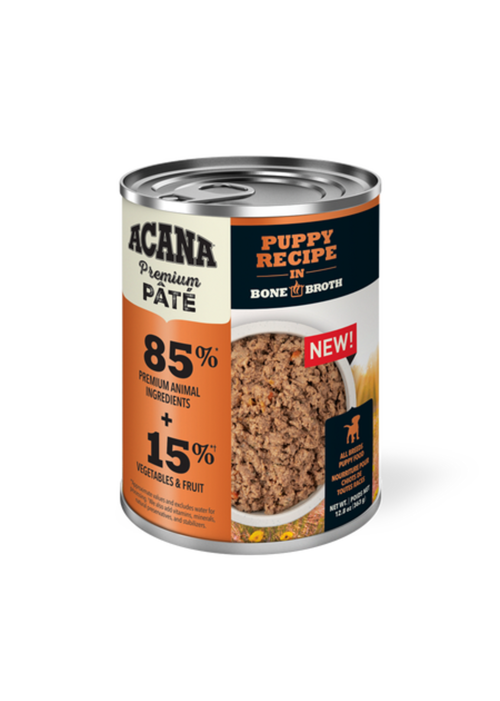ACANA ACANA NOURRITURE HUMIDE CHIOT PATE POULET/BOUILLON D OS 12.8 OZ