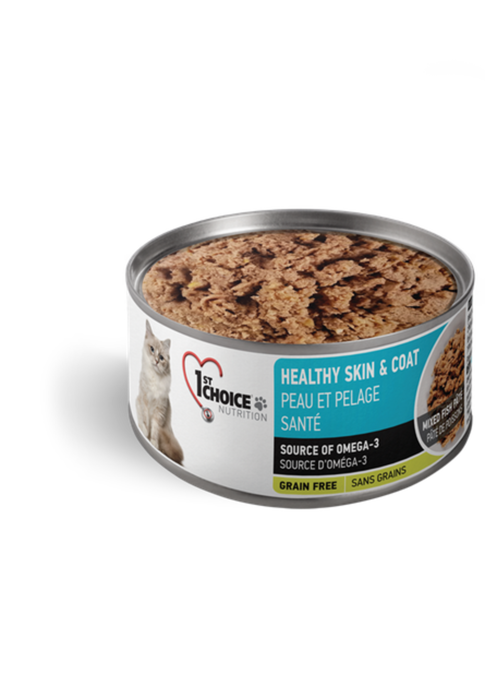 1ST CHOICE 1ST CHOICE CHAT NOURRITURE HUMIDE PEAU ET PELAGE PATE 156G