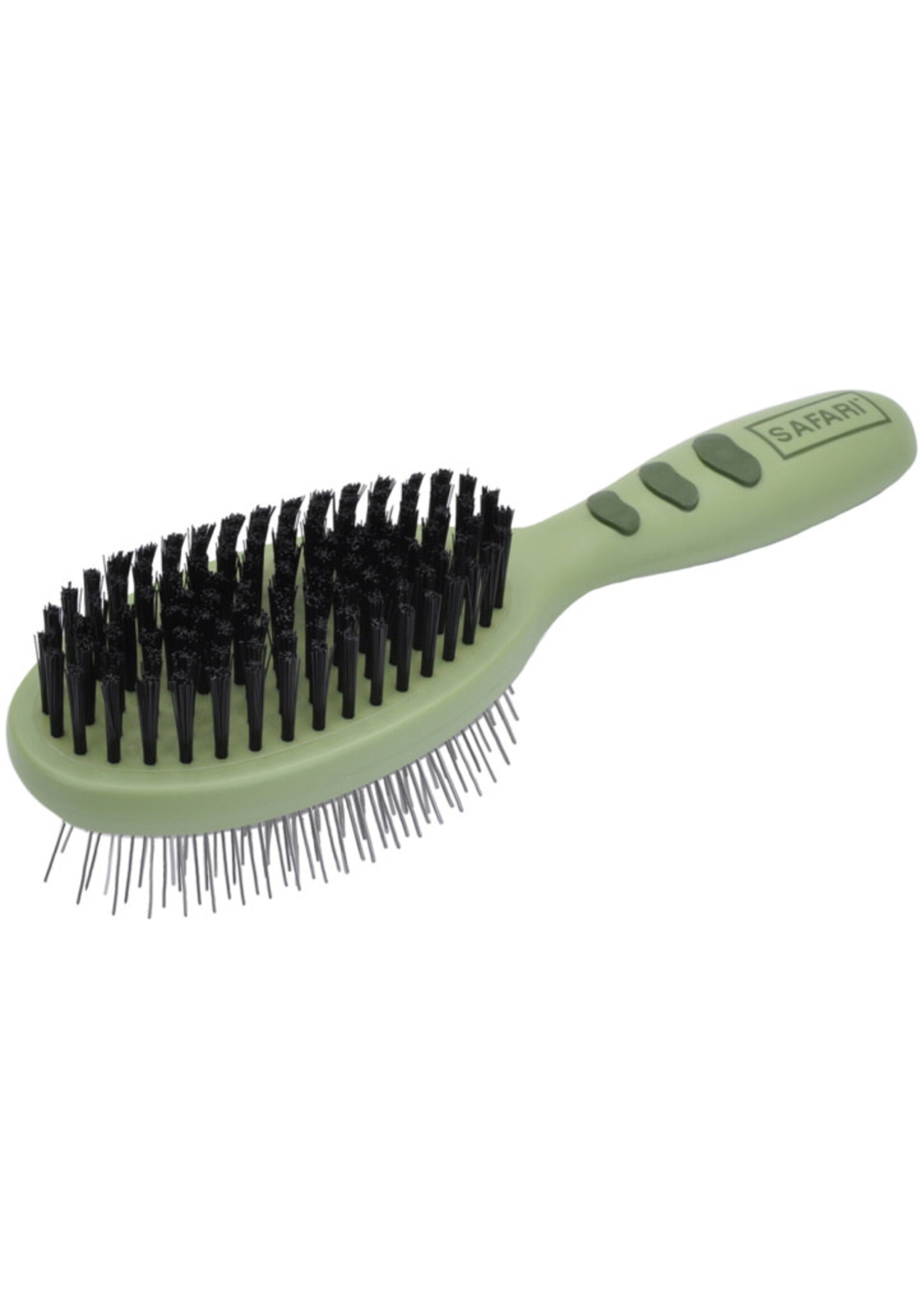 SAFARI BROSSE DUO ACIER ET SOIE MEDIUM
