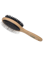 SAFARI BROSSE EN ACIER AVEC MANCHE EN BAMBOU LARGE