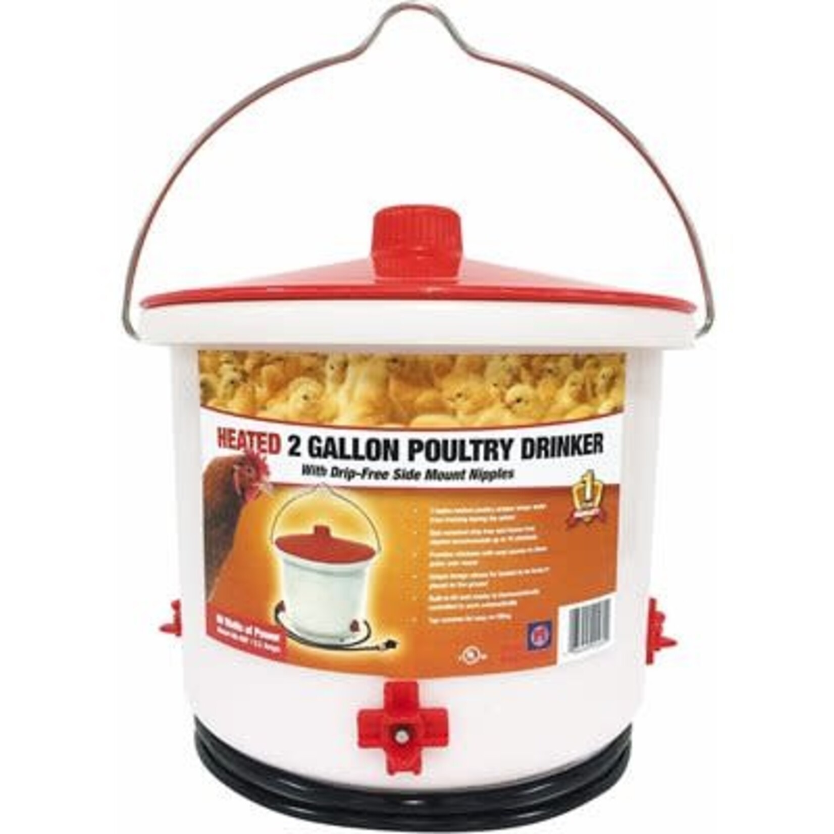 ABREUVOIRE CHAUFFANTE A TÉTINE 2 GALLONS