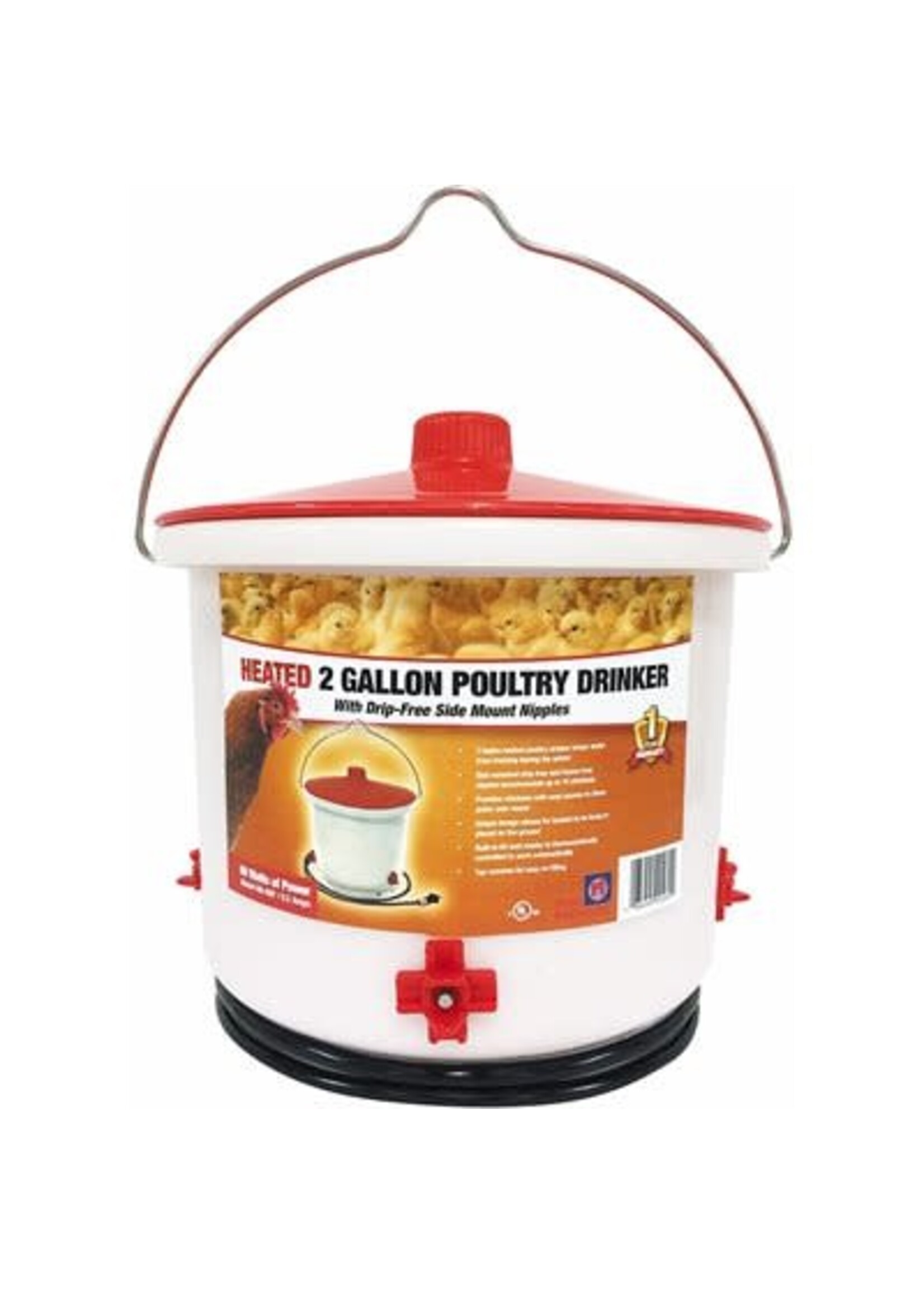 RANCH CUNICOLE ABREUVOIRE CHAUFFANTE A TÉTINE 2 GALLONS