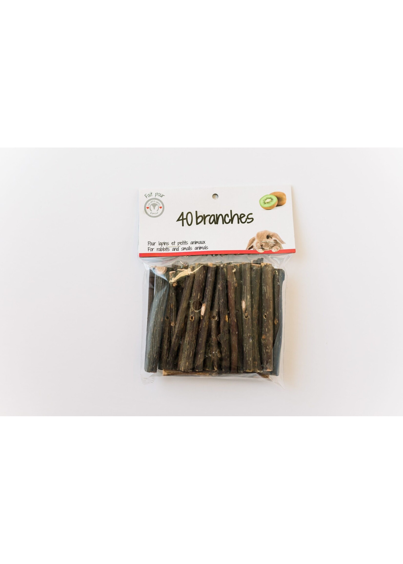 LES PETITS LAPINS D'AMOUR BRANCHES DE KIWI PQT 40