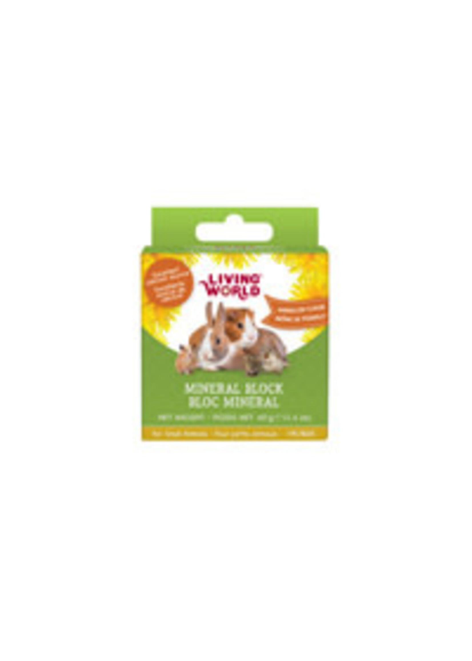 LIVING WORLD LIVING WORLD BLOC MINERAL AROME DE PISSENLIT POUR RONGEUR 40 G