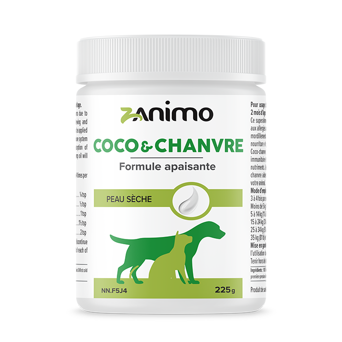 ZANIMO HUILE COCO ET CHANVRE 225ML Distribution Gilles StJean Inc