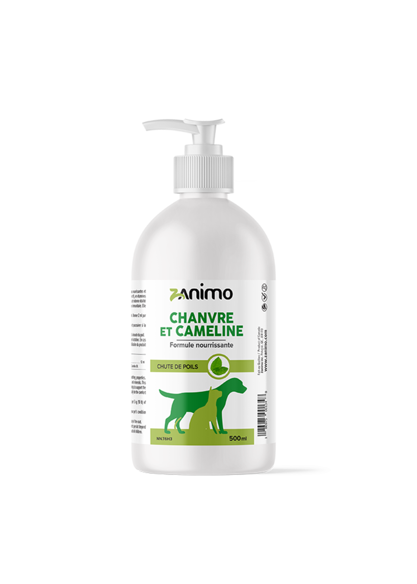 ZANIMO ZANIMO HUILE DE CHANVRE ET CAMÉLINE 500ML DISC.